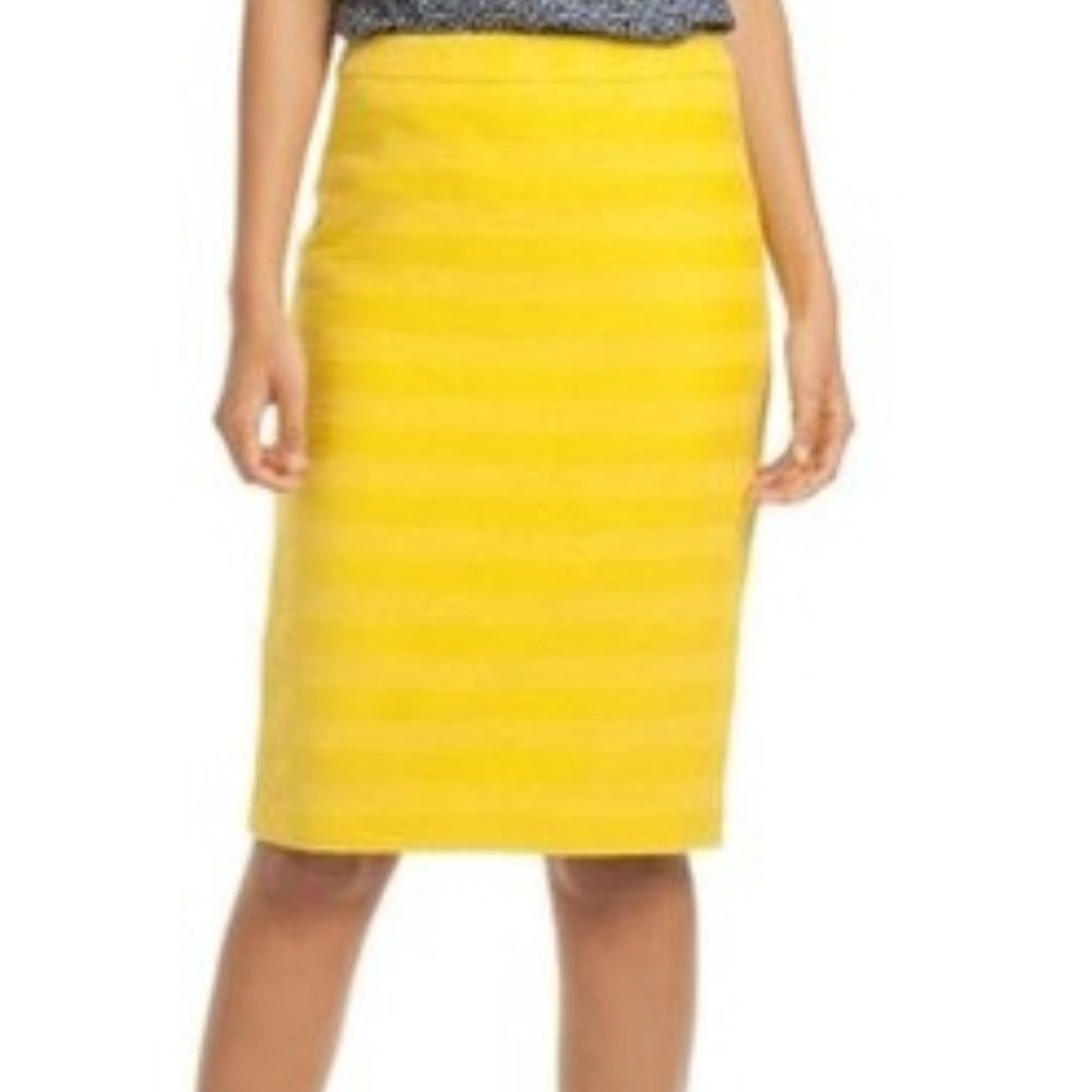 Trina Turk Yellow Pencil Skirt